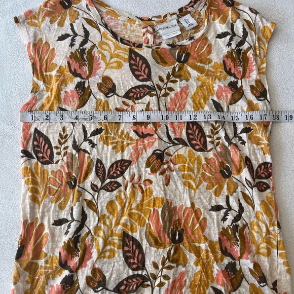 Rachel Zoe Linen Floral Print Sleeveless Top S - Picture 5 of 8